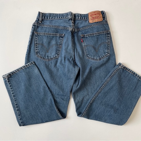 Levi's 550™ Relaxed Fit Straight Leg Baggy Medium Stonewash Jeans, Size 34 29 - Picture 9 of 13